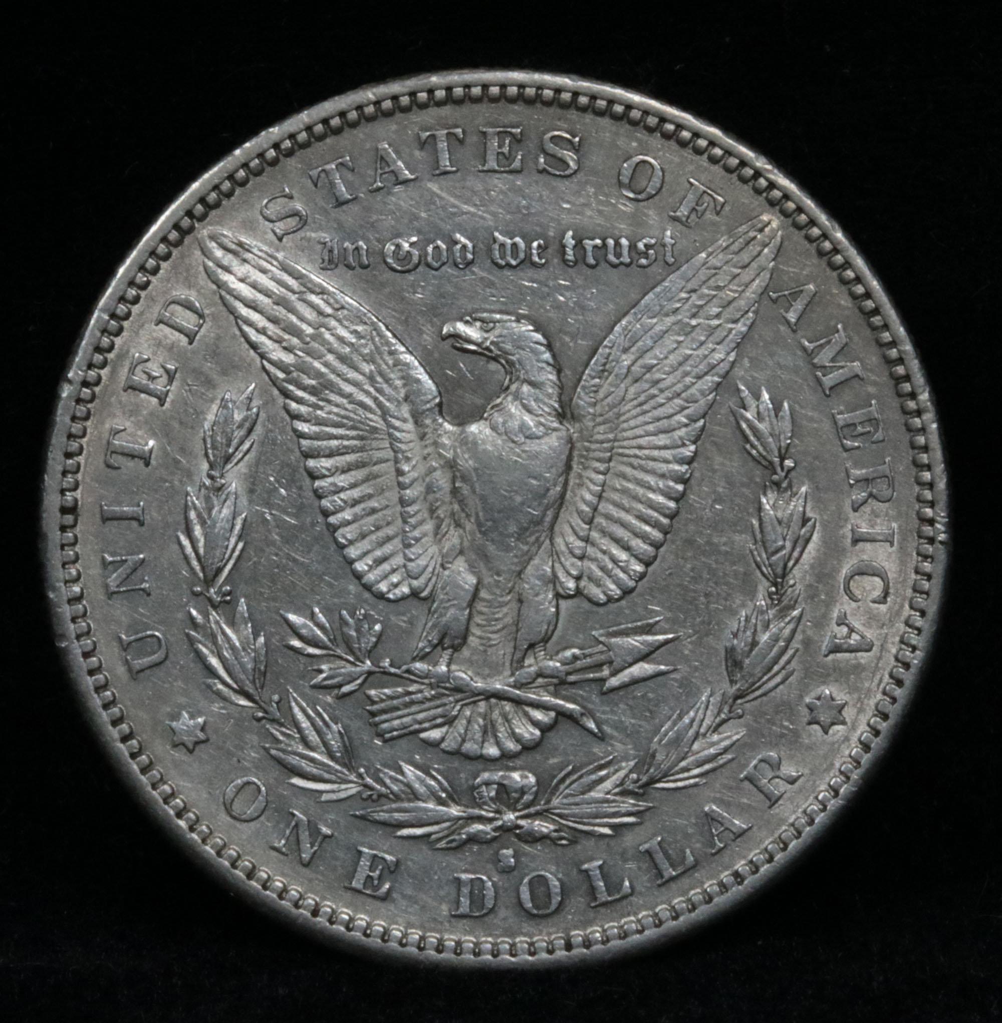 Key date 1883-s Morgan Dollar $1 Grades Choice AU/BU Slider (fc)