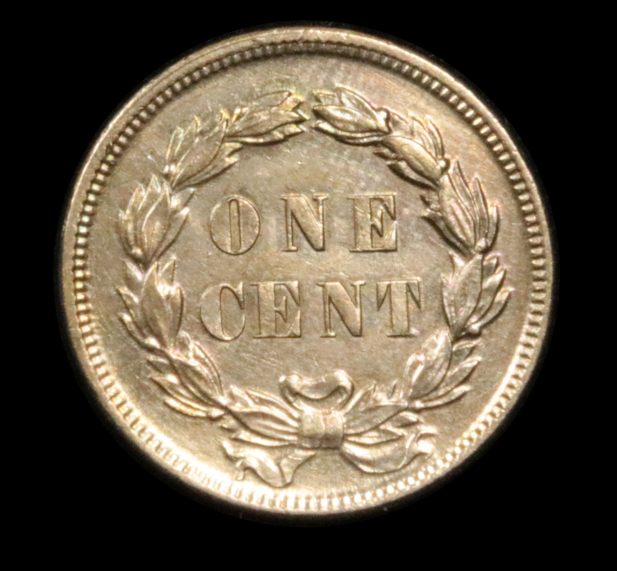 ***Auction Highlight*** 1859 Indian Cent 1c Graded GEM Unc by USCG (fc)