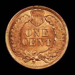 ***Auction Highlight*** 1901 Indian Cent 1c Graded GEM Unc RD By USCG (fc)
