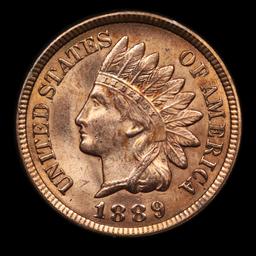 ***Auction Highlight*** 1889 Indian Cent 1c Graded GEM++ RD by USCG (fc)