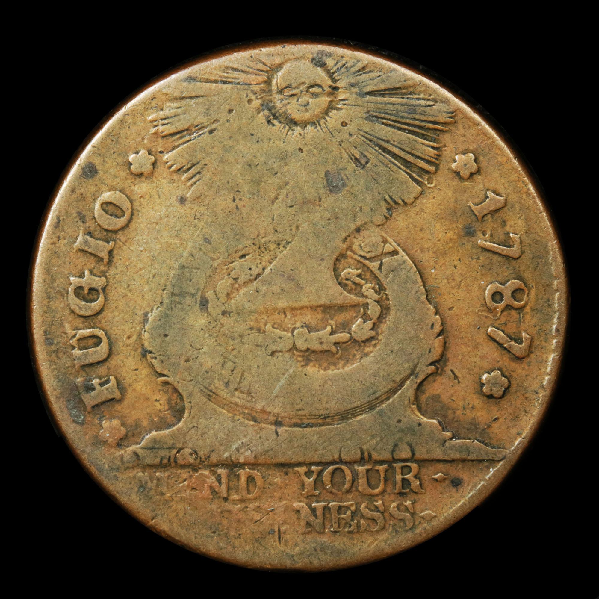 ***Auction Highlight*** 1787 Fugio 1c Graded f+ by USCG (fc)
