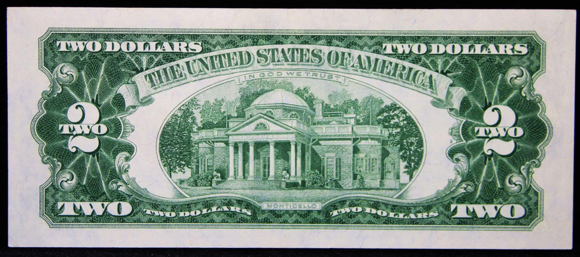1963 $2 Red seal United States note Grades Gem++ CU