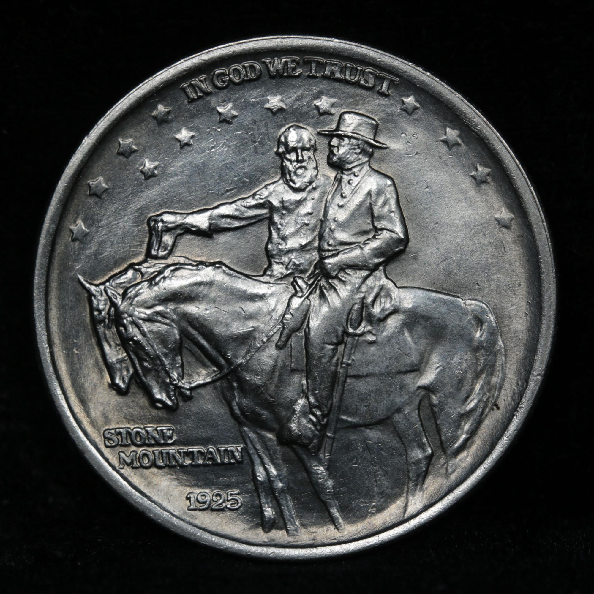 1925 Stone Mountain Old Commem Half Dollar 50c Grades Choice Unc