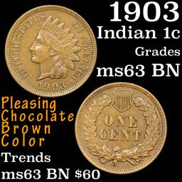 1903 Indian Cent 1c Grades Select Unc BN