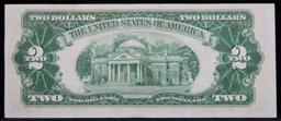 1953B $2 Red Seal United States Note Grades AU, Almost Unc