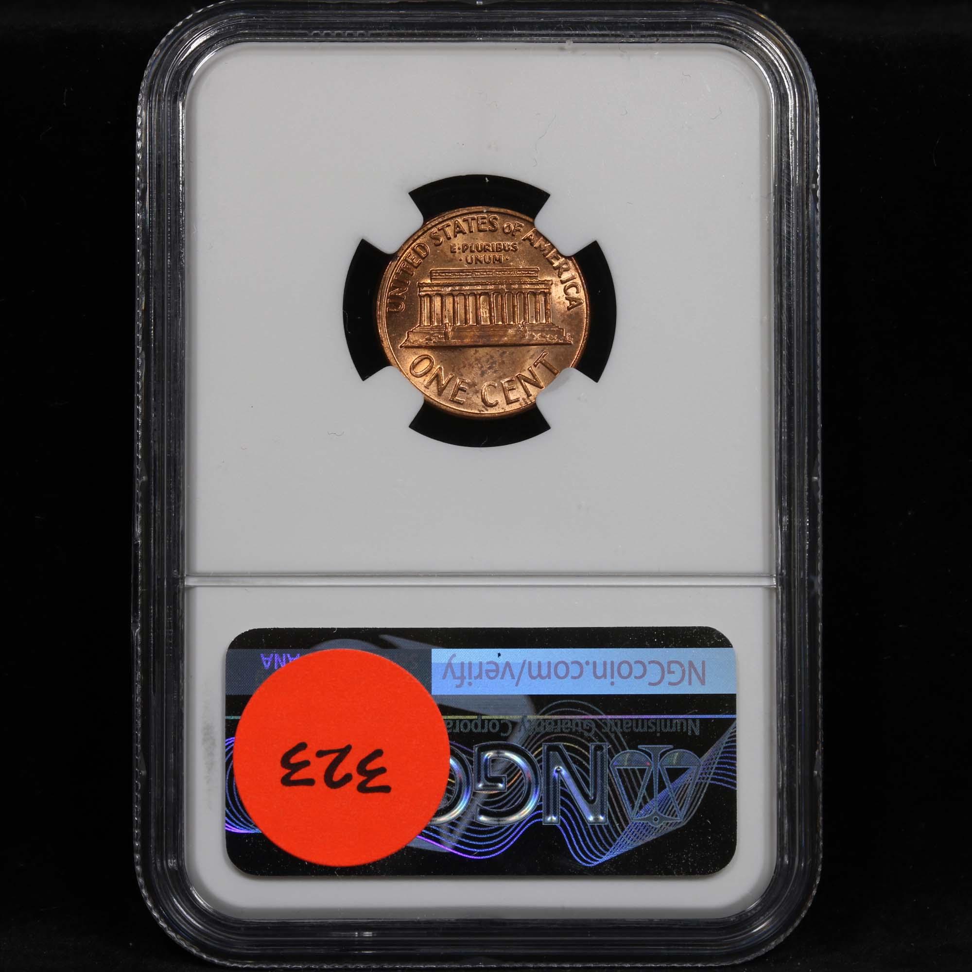 ***Auction Highlight*** NGC 1971-d Mint Error, Obv Indent Lincoln Cent 1c Graded ms64 RD by NGC (fc)