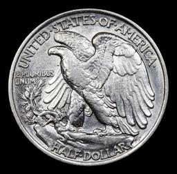 1936-p Walking Liberty Half Dollar 50c Grades Choice AU