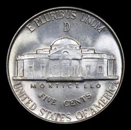 1945-d Jefferson Nickel 5c Grades GEM 5fs