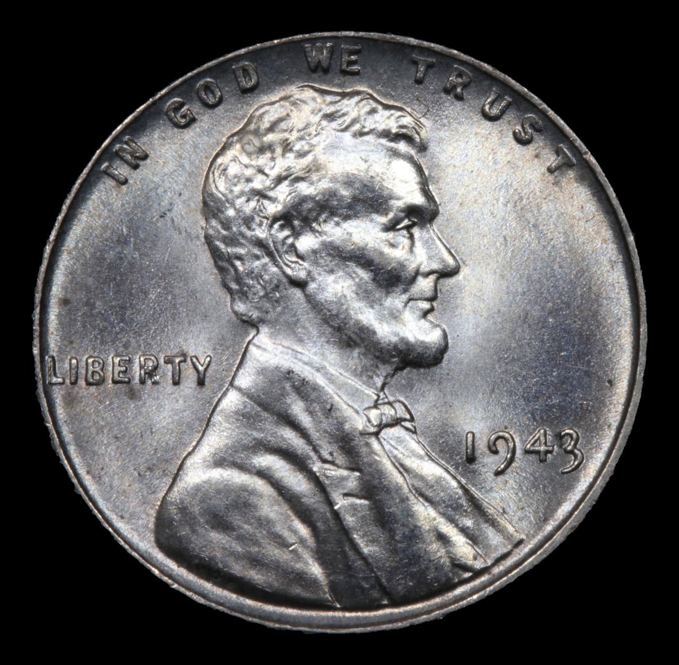 1943-p Lincoln Cent 1c Grades GEM+ Unc