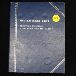 Partial Indian Cent Book 1863-1909 20 coins Grades