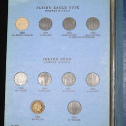 Partial Indian Cent Book 1863-1909 20 coins Grades