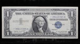 1957A $1 Blue Seal Silver Certificate Grades xf