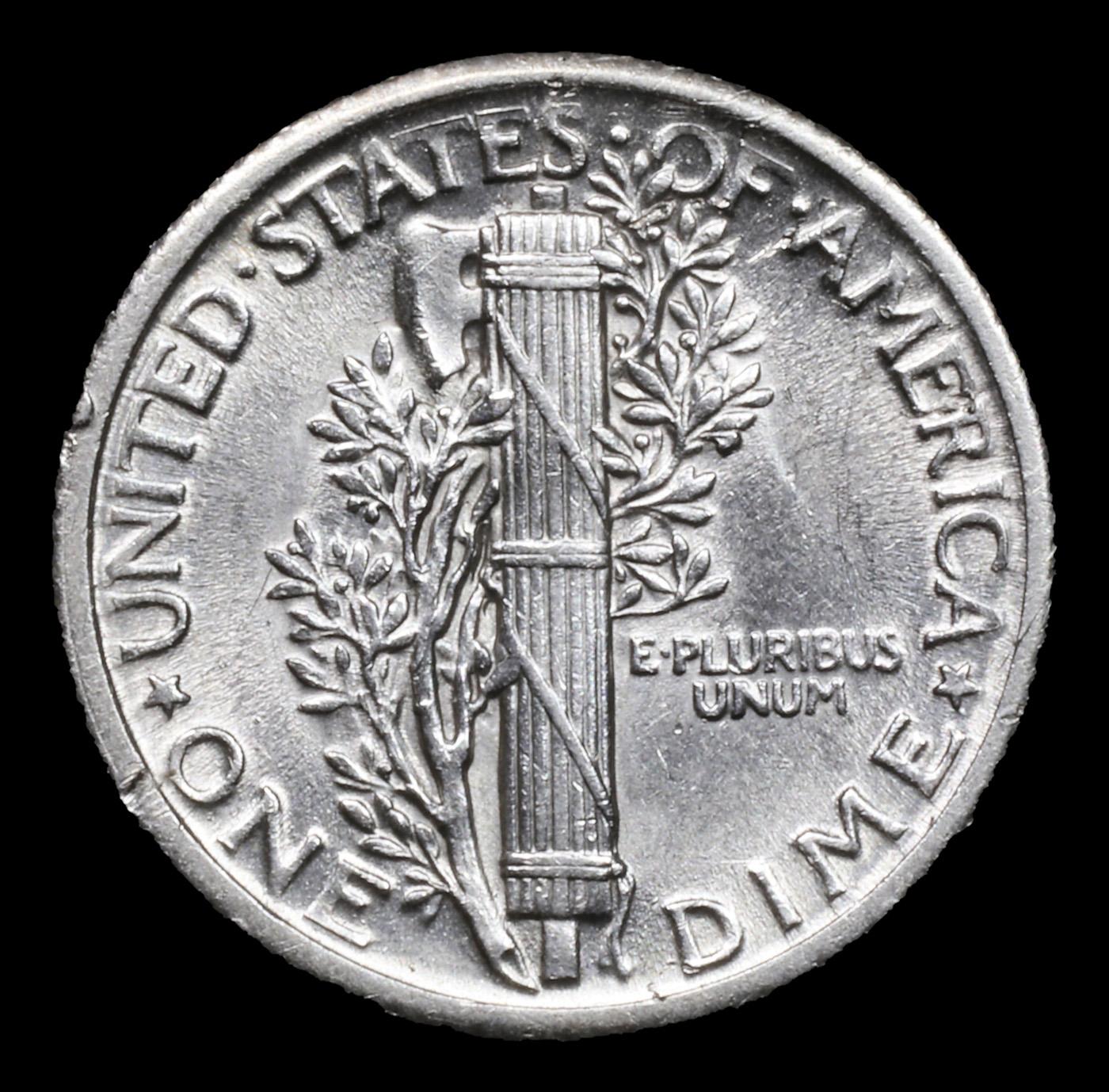 1918-p Mercury Dime 10c Grades Unc+ FSB