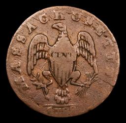 1788 Massachusets Ryder 3-E R4 Colonial Cent 1c Grades vf, very fine