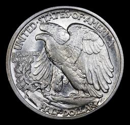 1942-d Walking Liberty Half Dollar 50c Grades Choice AU/BU Slider+