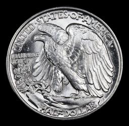 1945-p Walking Liberty Half Dollar 50c Grades Choice Unc