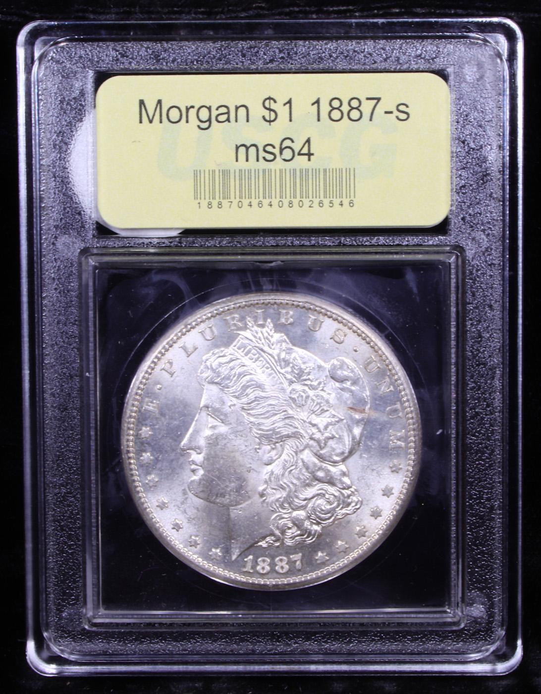 ***Auction Highlight*** 1887-s Morgan Dollar $1 Graded Choice Unc By USCG (fc)