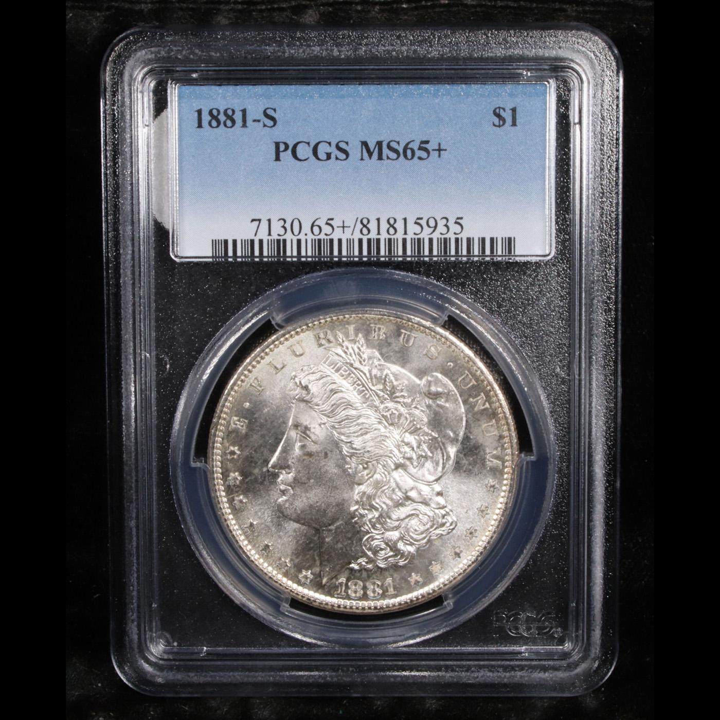 PCGS 1881-s Morgan Dollar $1 Graded ms65+ By PCGS