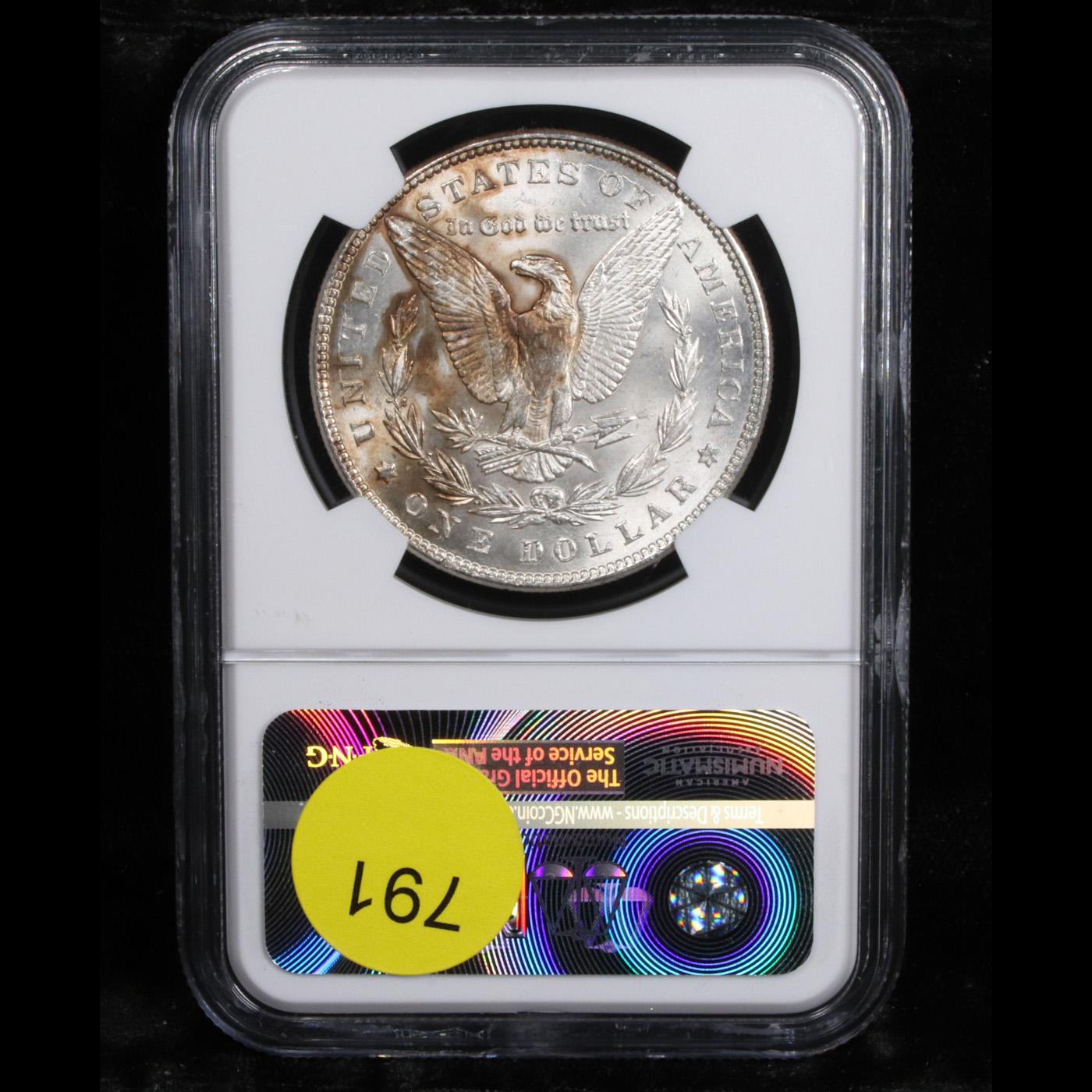 NGC 1885-p Morgan Dollar $1 Graded ms63 By NGC