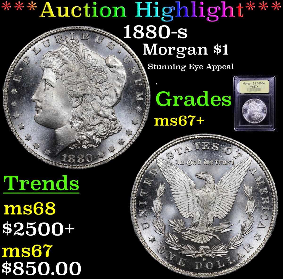 ***Auction Highlight*** 1880-s Morgan Dollar $1 Graded Gem++ Unc By USCG (fc)
