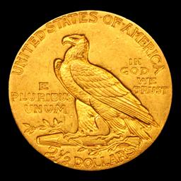 ***Auction Highlight*** 1914-p Gold Indian Quarter Eagle $2 1/2 Graded Select+ Unc By USCG (fc)