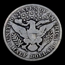 1914-p Barber Half Dollars 50c Grades vg+