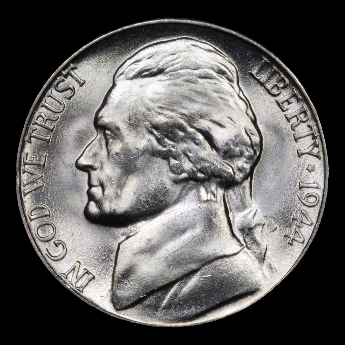 1944-s Jefferson Nickel 5c Grades GEM Unc