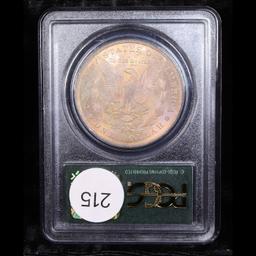 PCGS 1885-o Colorfully Toned OGH Morgan Dollar $1 Graded ms64 By PCGS