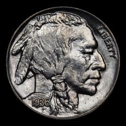 1936-p Buffalo Nickel 5c Grades GEM+ Unc