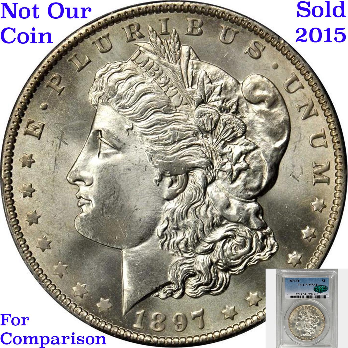 ***Auction Highlight*** 1897-o Morgan Dollar $1 Graded Choice+ Unc By USCG (fc)