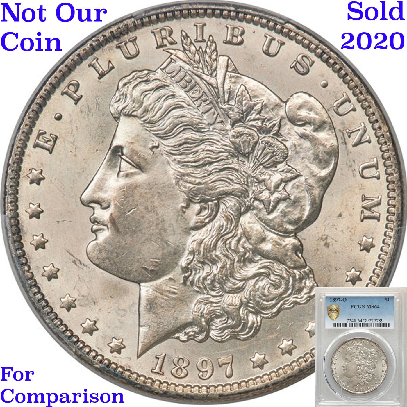 ***Auction Highlight*** 1897-o Morgan Dollar $1 Graded Choice+ Unc By USCG (fc)