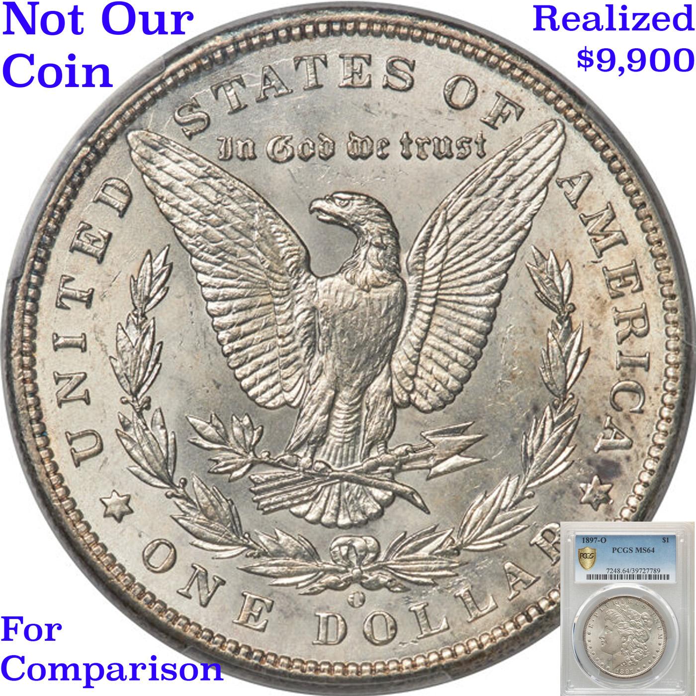 ***Auction Highlight*** 1897-o Morgan Dollar $1 Graded Choice+ Unc By USCG (fc)