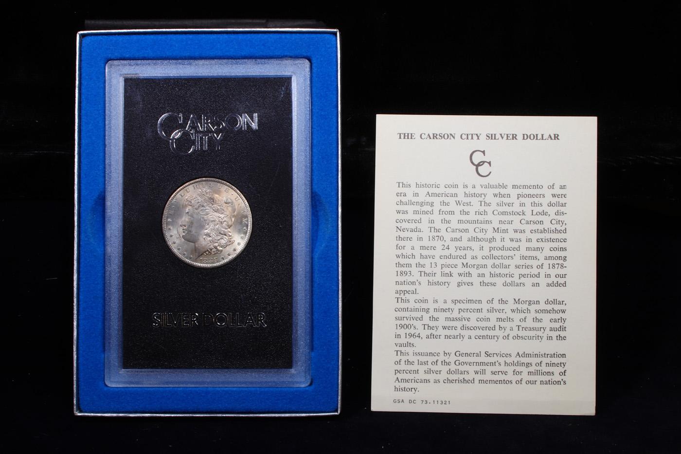 ***Auction Highlight*** 1883-cc GSA Hoard Morgan Dollar $1 Grades Select+ Unc (fc)