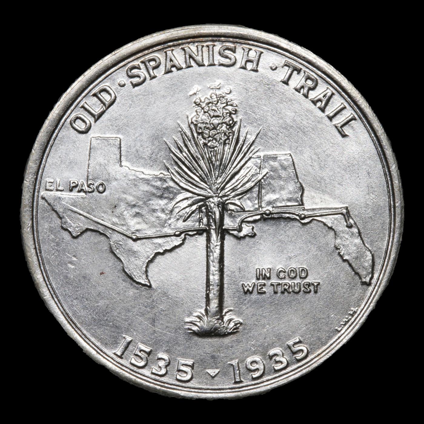 ***Auction Highlight*** 1935 Spanish Trail Old Commem Half Dollar 50c Graded GEM+ Unc By USCG (fc)