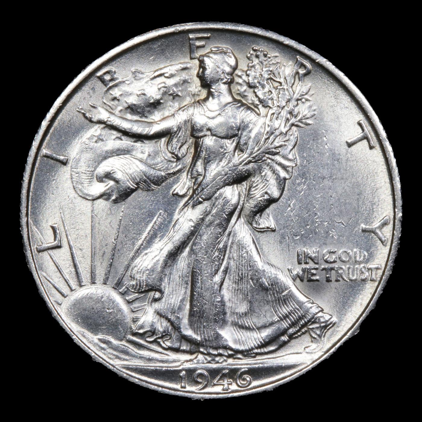 1946-s Walking Liberty Half Dollar 50c Grades Choice AU/BU Slider
