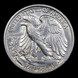1946-s Walking Liberty Half Dollar 50c Grades Choice AU/BU Slider