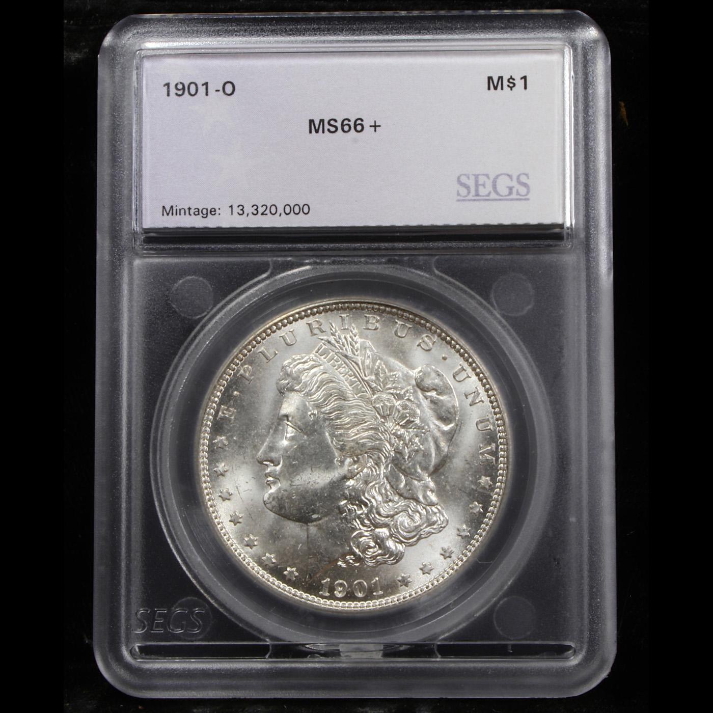 ***Auction Highlight*** 1901-o Morgan Dollar $1 Graded ms66+ By SEGS (fc)