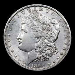 1890-o Morgan Dollar $1 Grades Choice AU/BU Slider+