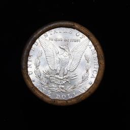 ***Auction Highlight*** AU/BU Slider Brinks Shotgun Morgan $1 Roll 1889 & P Ends Virtually UNC (fc)