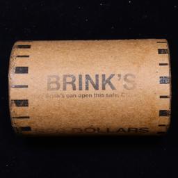 ***Auction Highlight*** AU/BU Slider Brinks Shotgun Morgan $1 Roll 1889 & P Ends Virtually UNC (fc)