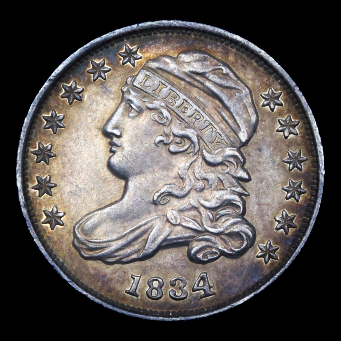 ***Auction Highlight*** 1834 JR-5 Lg 4 Capped Bust Dime 10c Graded ms62 By SEGS (fc)