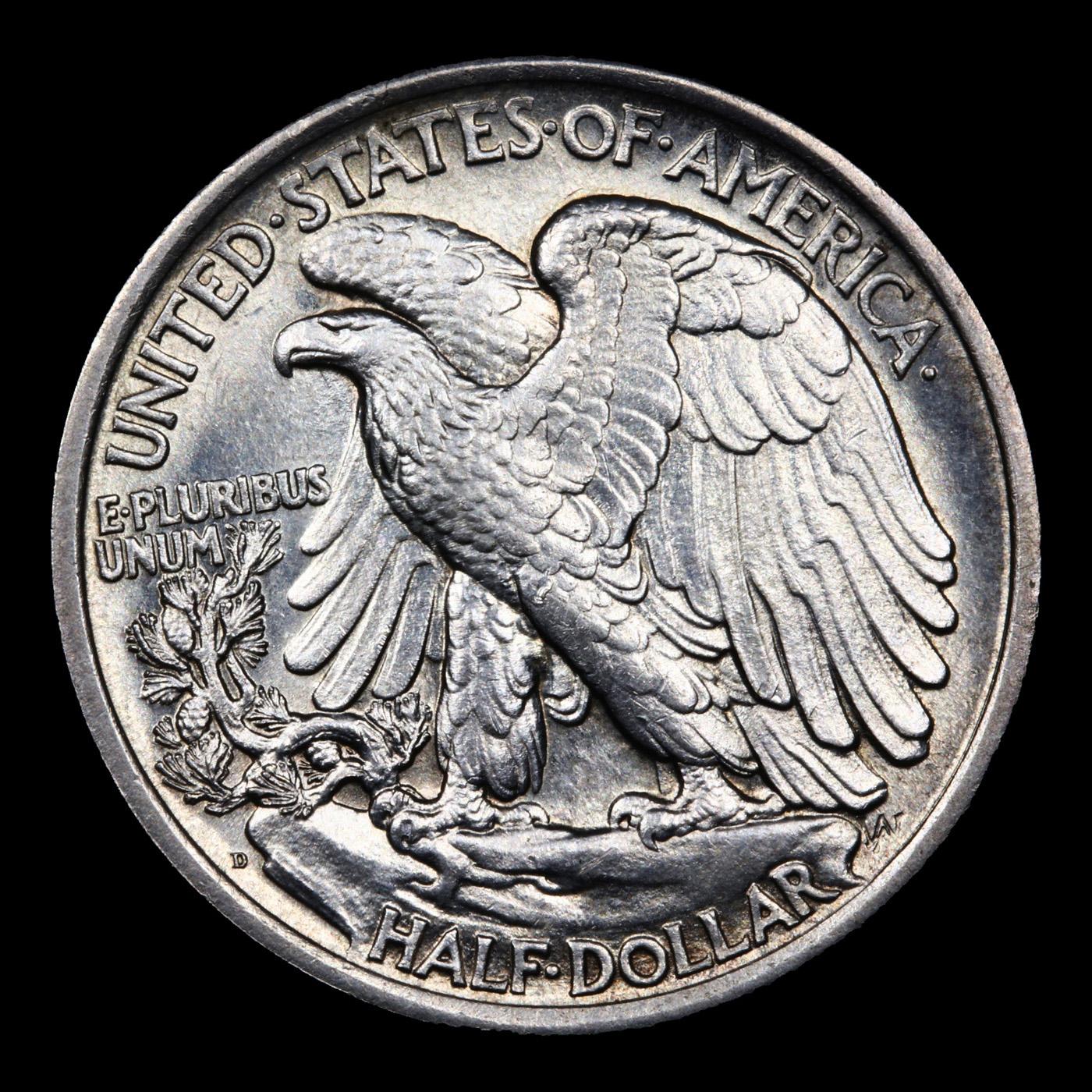 ***Auction Highlight*** 1917-d Reverse Walking Liberty Half Dollar 50c Graded GEM Unc By USCG (fc)