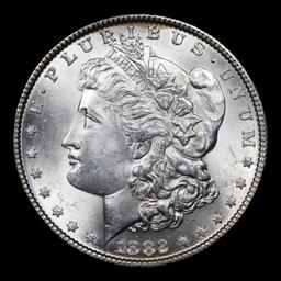 1882-p Morgan Dollar $1 Grades Choice Unc