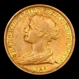 1898 Trans-Mississippi Expo Hk-283 So Called Dollar Grades Select AU