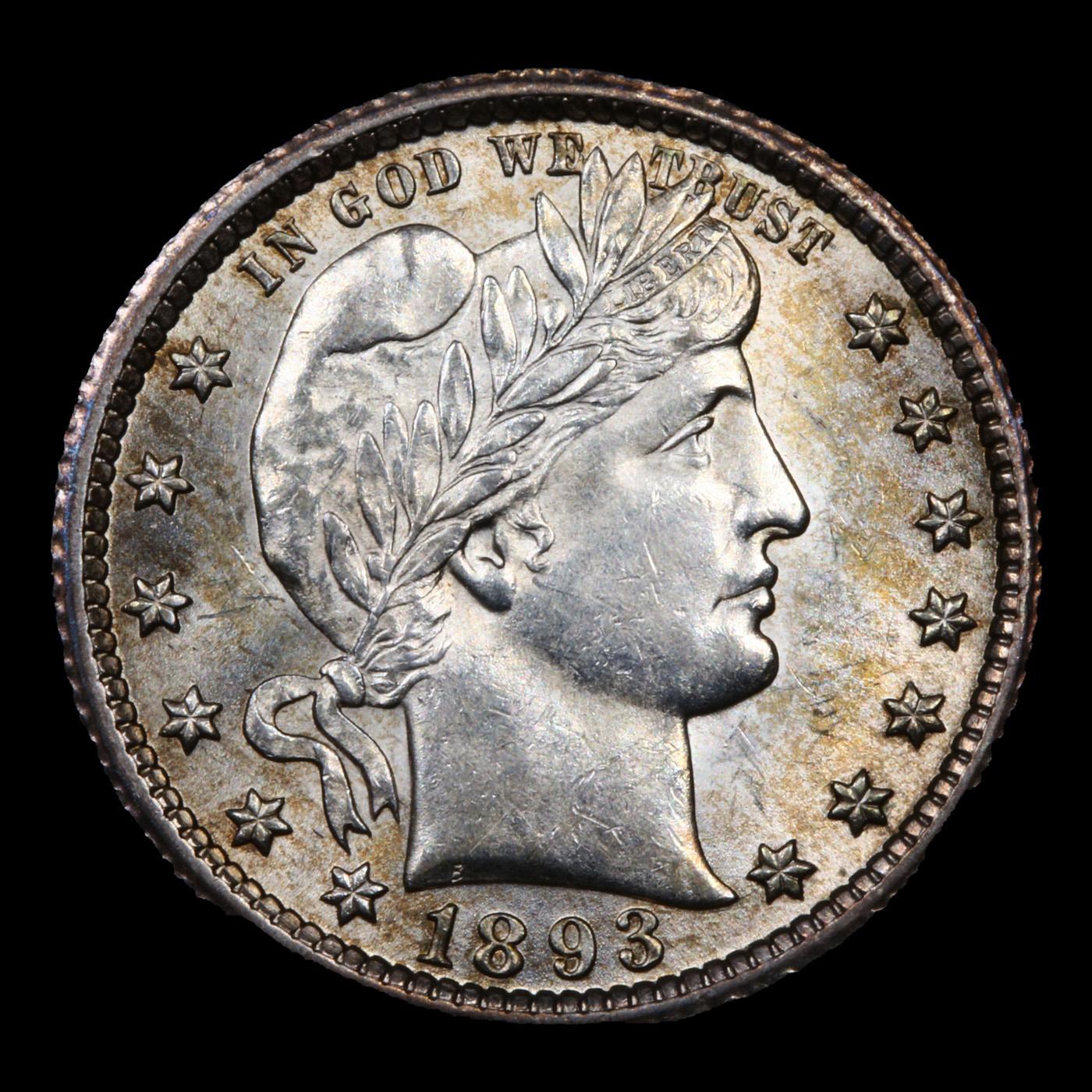 ***Auction Highlight*** 1893-o Barber Quarter 25c Graded Choice Unc By USCG (fc)