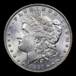 ***Auction Highlight*** 1891-p Top 100 vam 2 Morgan Dollar $1 Graded ms64 By SEGS (fc)