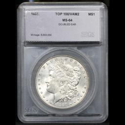 ***Auction Highlight*** 1891-p Top 100 vam 2 Morgan Dollar $1 Graded ms64 By SEGS (fc)