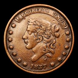 1837 Millions For Defence HT-48 Hard Times Token 1c Grades xf details