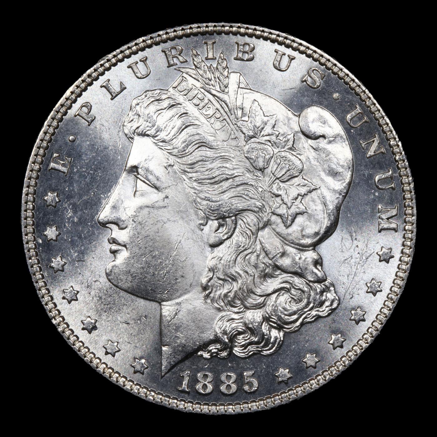 1885-p Morgan Dollar $1 Grades Choice+ Unc