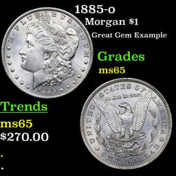 1885-o Morgan Dollar $1 Grades GEM Unc